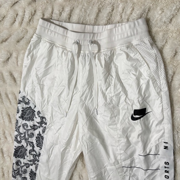 NIKE Women’s White Track Pants with Neon Accents - Picture 6 of 15